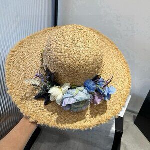 Miu Miu Lafite straw hat, head circumference 57cm